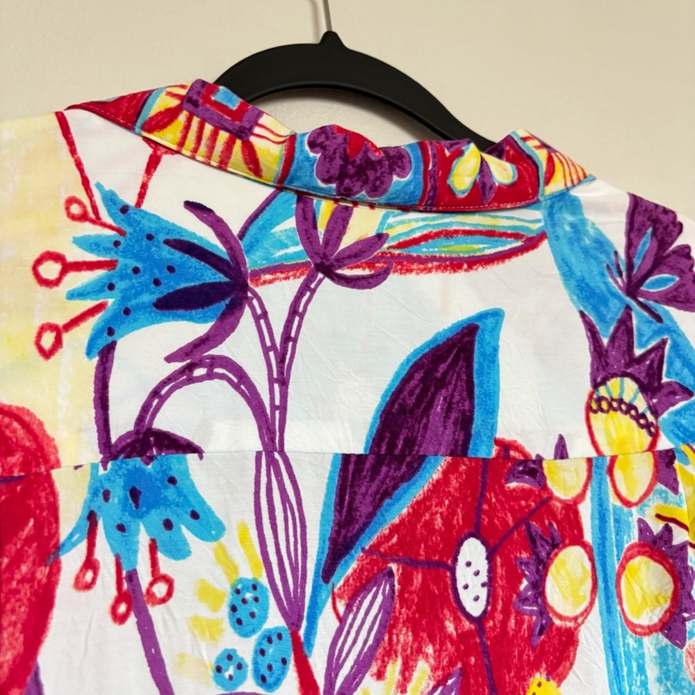 Jams World Retro Shirt in Trinity Size XXL Hawaiian Tropical Camp Shirt - Picture 6 of 7